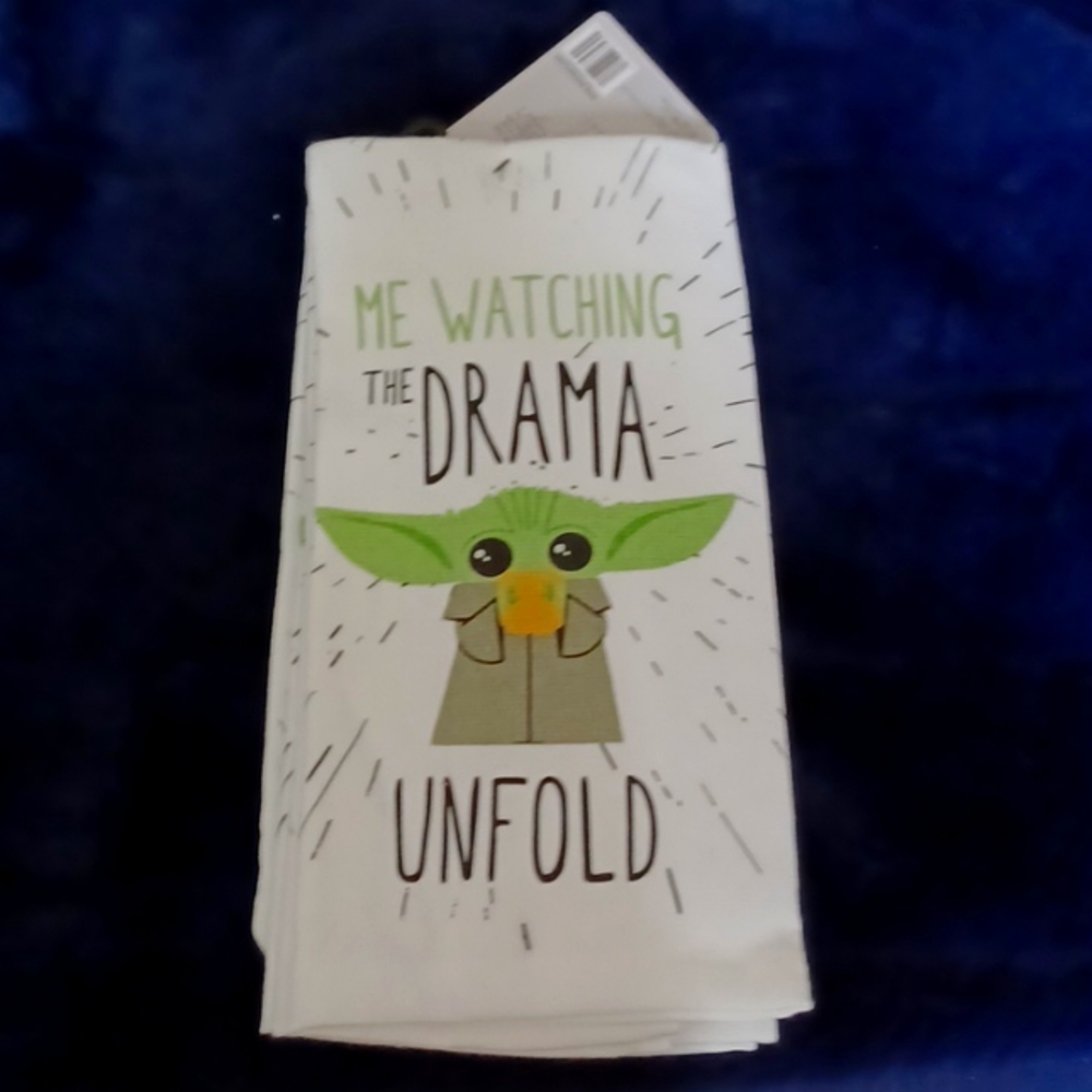 Baby Yoda Grogu Mandalorian Dish Towel New Set of 2 Disney
